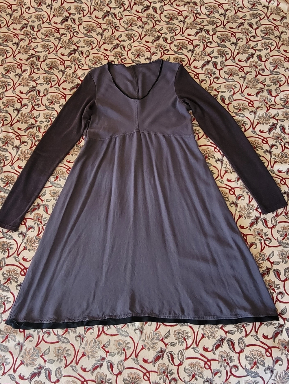 Vintage Multi Fabric Longsleeve Dress